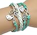 GURAIO Fashion Lady Strands Suede Rope Bracelet Gift