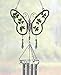 Irish Suncatcher - Butterfly Windchime with Real Pressed Shamrock Wings - Irish Gifts - Butterfly Suncatcher - 17 Inch High