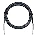 Donner Guitar Cable 20 ft Premium Electric Instrument Bass Cable AMP Cord 1/4 Straight Black Blue