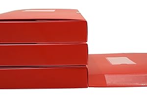 Hoiwigy A4 Document Box Plastic Archive Cases with Lid, 31×24x4 cm, File Folder Organizer Document Storage File Boxes for Off