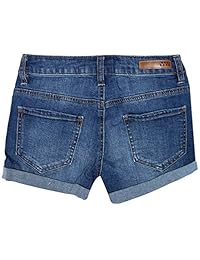 Dollhouse pantalones cortos de mezclilla de cintura alta con botones específicos para dama