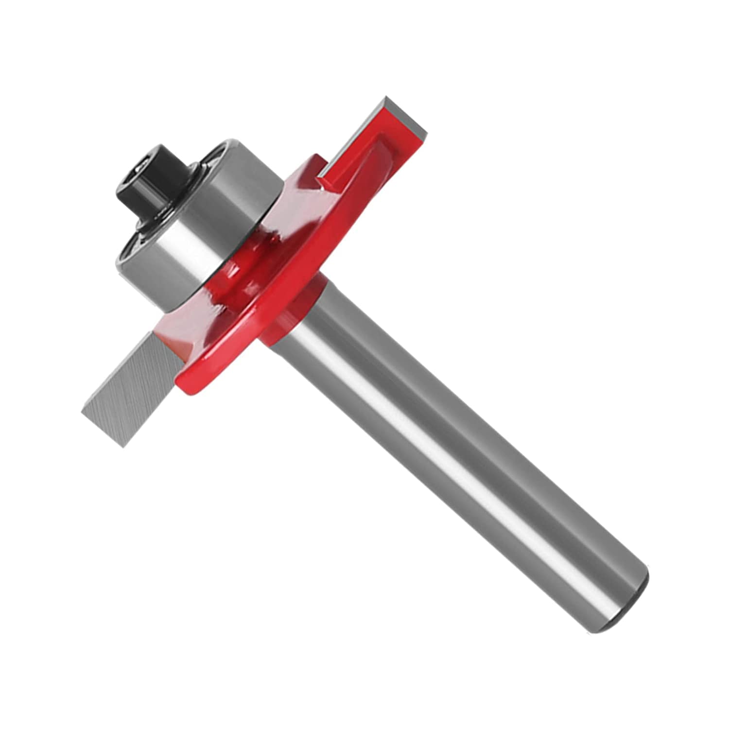 Btstil 1/4'' 3/32 Slot Cutter Bit for Knock on Furniture T Trim Router Campervan Motorhome Red