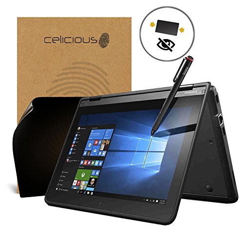 Celicious Privacy Lenovo ThinkPad Yoga 11e (3rd Gen) 2-Way Visual Black Out Screen Protector