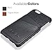 KAVAJ iPhone 6S/6 Case Cover Leather Tokyo Black - Genuine Leather Back Cover with Business Card Holder. Slim Fit Back Cover As Premium Accessory for The Original Apple iPhone Doubles As A Wallet