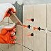 Tiles Leveling System Kits 50 PCS 2mm Tile Spacer 100 PCS, DIY Tiles Leveler Spacers with Wrench, Reusable Flooring Level Tile levellers, Wall & Floor Construction Tools By Tanek