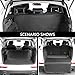 Beauty Star Cargo Liner Cover, Pet Seat Cover for SUVs Cars Trunk Waterproof Material Dog Pet Scratch Proof Muddy Stuff Protect Cover Easy Install Nonslip Mat (Black)+Collapsible Bowl+Dog Seat Belt