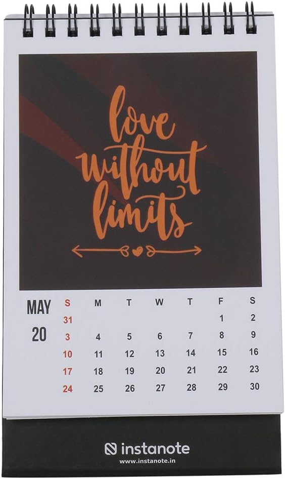 2020 Desk Calendar by InstaNote - Size 6"x4"