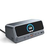MOKiN USB C Docking Station Dual Monitor 13 in 1 160W GaN 4K HDMI