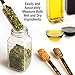 2lbDepot Gold Measuring Spoons Set of 7 Includes Bonus Leveler, for Baking/Cooking, Premium Kitchen use Stainless Steel Teaspoons, Rust Proof, Narrow Design fits into Spice Jars