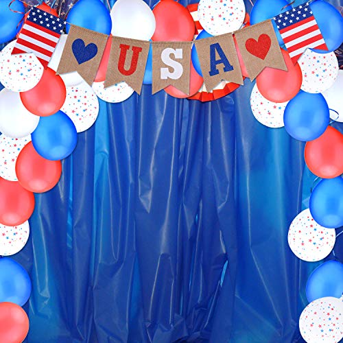 5 Balloons+Independence+Patterned+Patriotic+Decoration