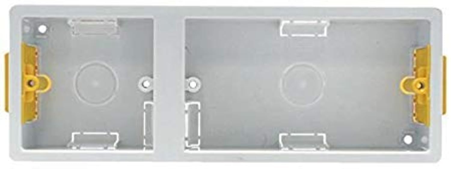 35mm Dual Gang Fast Fix Dry Lining Box For Plasterboards