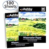 Ashby 100 Sheets of Watercolor Paper (9
