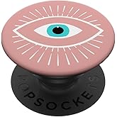 White Evil Eye Rose PopSockets Adhesive PopGrip