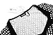 ACEVOG Women Vintage Dresses Retro 1950s Polka Dot Party Dress Black M
