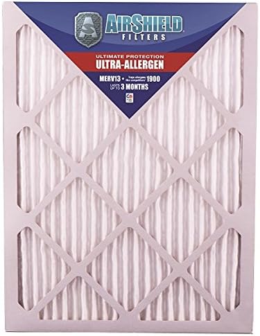 AirShield 20002-212-0011 Ultra-Allergen MERV 13 Superfine Furnace Filters (12 Pack), 16 x 24 x 2"