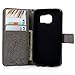 MOLLYCOOCLE Galaxy S7 Case (Not for S7 Edge), [Natural Luxury Gray] Stand Wallet Purse Credit Card Holders Design Flip Folio TPU Soft Bumper PU Leather Slim Fit Cover for Samsung Galaxy S7