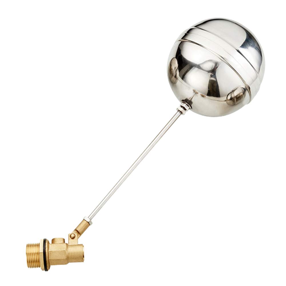 Joywayus 1 inch Thread Float Ball Valve Floating Ball-Cock Ballcock Fittings Automatic Water Level Control Switch