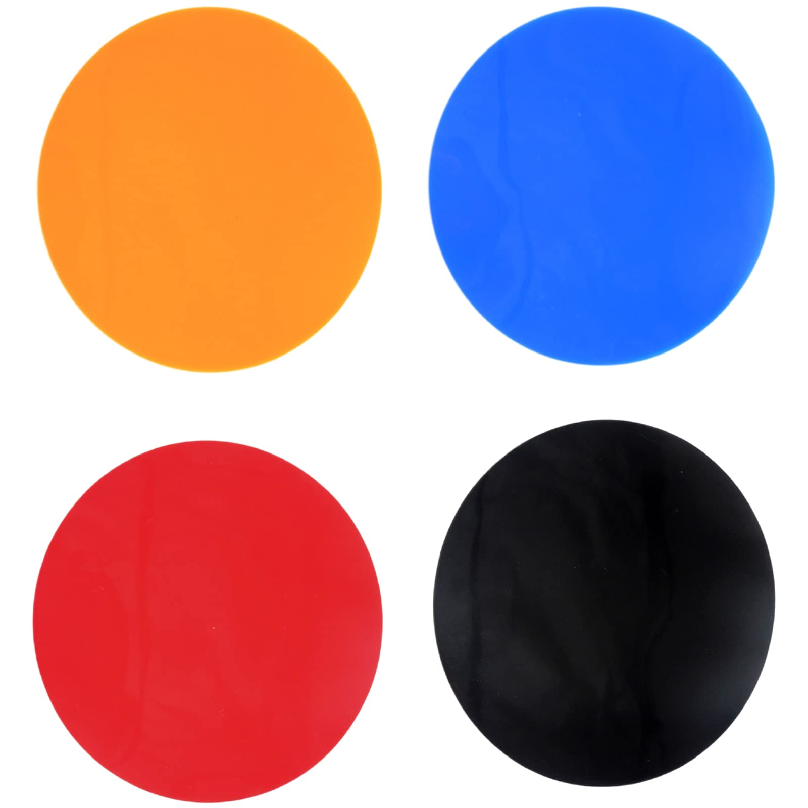 4 Pcs Jar Gripper Pads Silicone Bottle Lid Openers Non-Slip Jar Lid Grip Pads for Children and Seniors with Arthritis Weak Hands