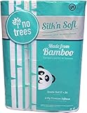 Silk'n Soft Bamboo Tree-Free 3-Ply, Double Roll Toilet Paper 12pk
