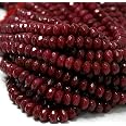 AAA 8mm Natural Faceted Brazil Red Jade Gemstone Round Loose Beads 15