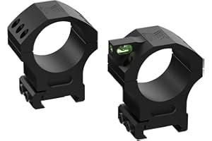 Monstrum Next Level Scope Rings with Integrated Level Bubble and Anti-Recoil Lugs | Available in 1 inch, 30 mm, and 34 mm Diameter