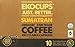 EKOCUPS Artisan Organic Sumatran Coffee, Dark roast, in Recyclable Single Serve Cups for Keurig K-cup Brewers, 10 count