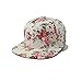 Glamorstar Women's Floral Flower Snapback Hip-Hop Cap Baseball Hat Headwear Red