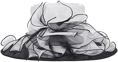 Women's Organza Dress Kentucky Derby Day Church Wedding Tea Party Hat