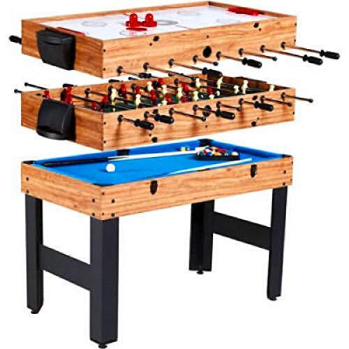 BS 3 in 1 Combo Multi Game Table Entertainment Game Foosball Soccer Convert Billiards Pool Air Hockey Multifunction Family Sport Kids and Adults Interactive Furniture & eBook by BADA Shop