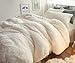 Ceruleanhome 1pc 100% Velvet Flannel Duvet Cover, Solid Color, No Inside Filler, Zipper Close (King 1pc Duvet Cover, White)