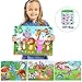 Tepsmigo Puzzles for Kids Ages 4-8, 4 Pack Wooden Jigsaw Puzzles 60 Pieces Preschool Educational Learning Toys Set for Boys Girls
