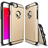 Ringke MAX Compatible with iPhone 6S Plus Case - [Include Screen Protector][Dust Caps] Double Layer Heavy Duty Protection Armor Case for Apple iPhone 6 Plus - Royal Gold