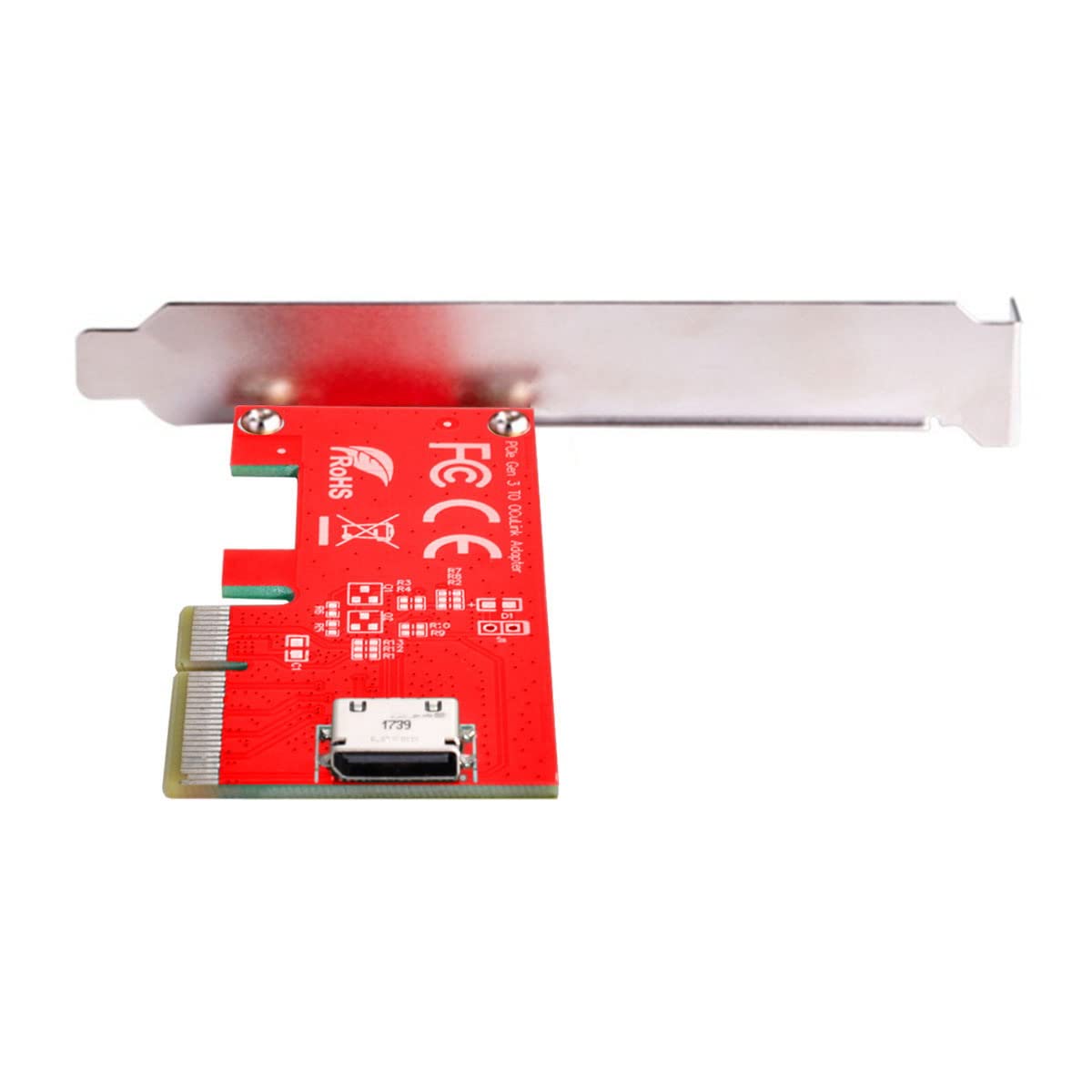 CY Adapter PCI-E 4.0 Express 4.0 x4 to Oculink Internal SFF-8612 SFF-8611 Host Adapter for PCIe SSD with Bracket