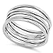 CHOOSE YOUR COLOR Sterling Silver Knot Bar Ring