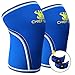 Knee Sleeve Neoprene 7mm (1 Pair) with FREE Adjustable Patella Knee Brace (1 Pair) By Chief Gear - Knee Support, Protects Patella, Pain Relief for Weight Lifting, Gym - Both Women & Men (Large)