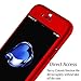 iPhone 7 Plus Case,iPhone 8 Plus Case SEEKFULL 360 Full Body Protection Ultra-Thin Hard Slim Case with [Tempered Glass Screen Protector] case for Apple iPhone 7 Plus,iPhone 8 Plus (Red)