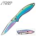 Timber Wolf Ti-Coated Rainbow Pocket Knife