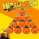 R.HORSE 10 Pcs Halloween Pumpkin Squishies Set Kawaii Cream Scented Squishies Slow Rising Decompression Squeeze Toys for Kids Decorations Gift