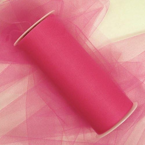 Wedding Tulle Roll CORAL Great Price 6in x 300ft (100 yards long)