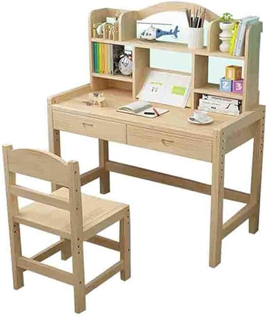 children's desk with bookshelf