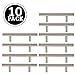 Satin Nickel Kitchen Cabinet Handles - 3 Inch Hole Center Bar Pulls - 10 Pack of Kitchen Cabinet Hardware