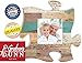 P. Graham Dunn Teal Multicolor Distressed Wood Look 12 x 12 Wall Hanging Wood Puzzle Piece Photo Frame
