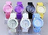 Domire Popular Silicone Quartz Men Women Girl Boy Unisex Jelly Wrist Watch