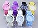Domire Popular Silicone Quartz Men Women Girl Boy Unisex Jelly Wrist Watch