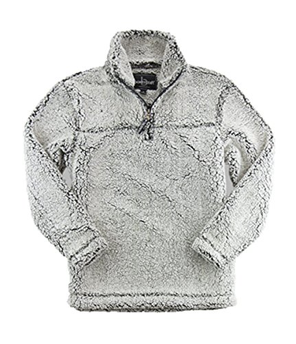 boxercraft Adult Super Soft 1/4 Zip Sherpa Pullover, Frosty Grey, 3XL