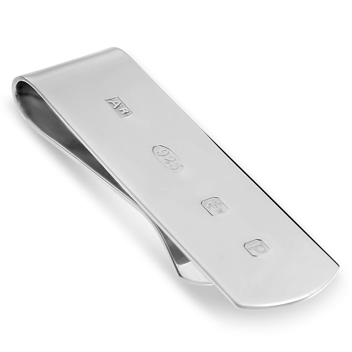 Alexander Castle Slim Solid 925 Sterling Silver Featured Hallmark Money Clip for Men with Jewellery Gift Box - Men's Gifts