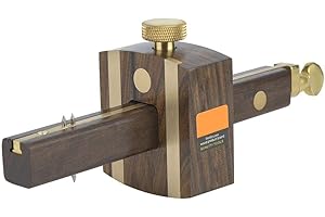 Marhynchus Cutting Gauge Woodworking Project Kits Marking Tools Mark Scraper Scribers Ebony+Pure Copper 8 inch Line Drawing Measuring Tools Scribing Gauge