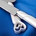 Interlocking hearts design cake knife/server set- 1