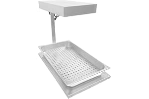 KOUWO Commercial French Fry Warmer Infrared Food Warmer Fries Warming Stations with Removable Food Pan