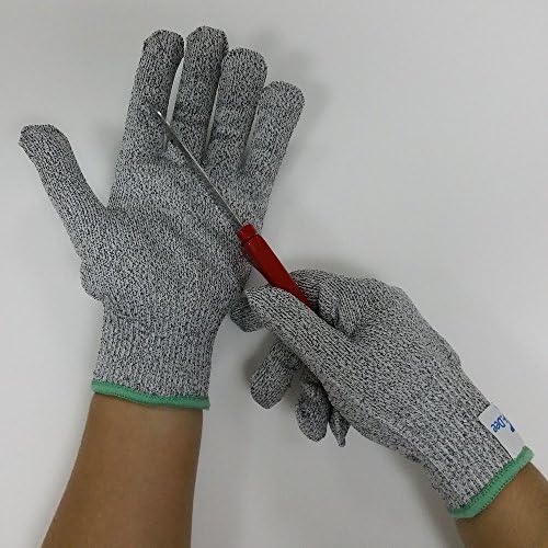 Shulee Cut Resistant Gloves with CE Level 5 Protection,Food Grade,Protection from Knives, Graters and Mandoline -medium